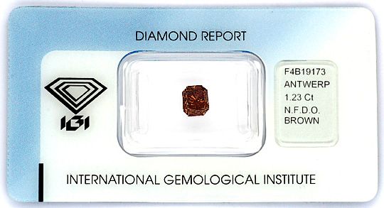 Foto 1 - Diamant Fancy Deep Orange Brown 1,23ct IGI, D6201