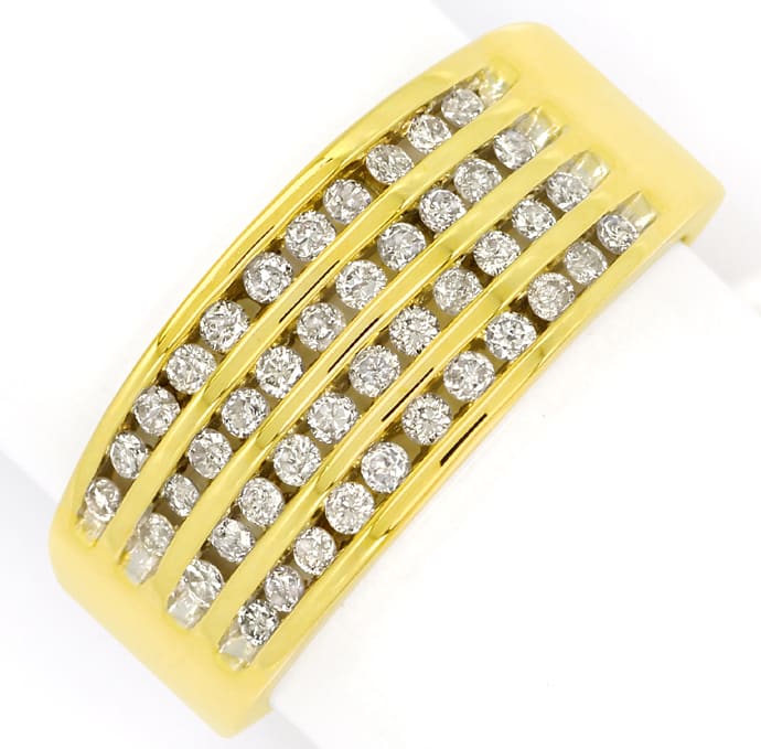 Foto 2 - Eleganter Diamantring mit 0,50ct Brillanten in Gelbgold, S2219