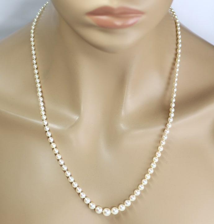 Foto 6 - Klassische Akoya-Perlenkette Weißgoldschloss, S5097