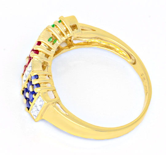 Foto 3 - Diamant-Ring, Safire, Saphire, Rubine, Smaragde, S6051