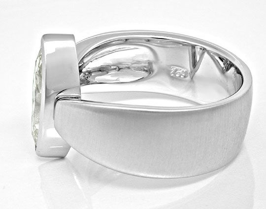 Foto 3 - Diamant Navette Ring 1,46ct Handarbeit 18K Schmuck Neu, S6363
